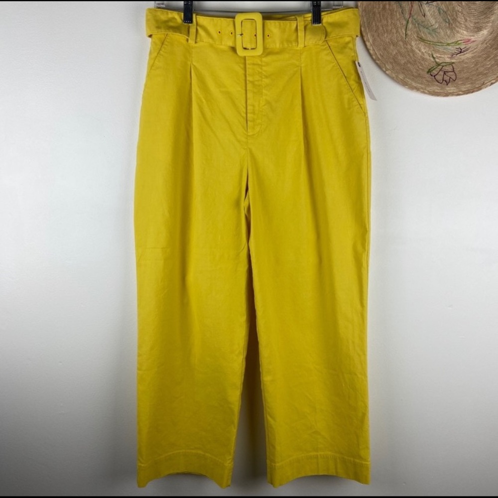 Anthropologie Mustard cropped pants
